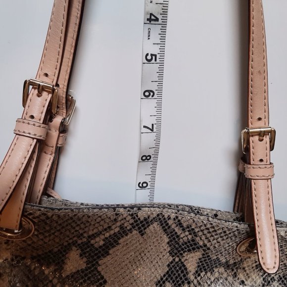 Michael Kors Jet Set Snake Print Python Leather Tote Bag - Picture 13 of 13